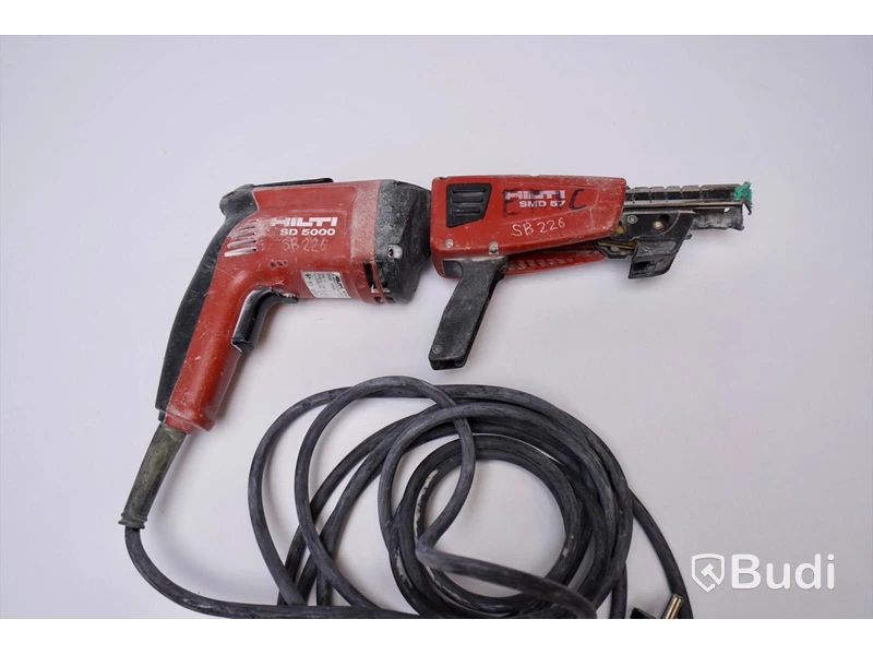Hilti sd 5000 + smd 57 gipsautomat + skruvmagasin