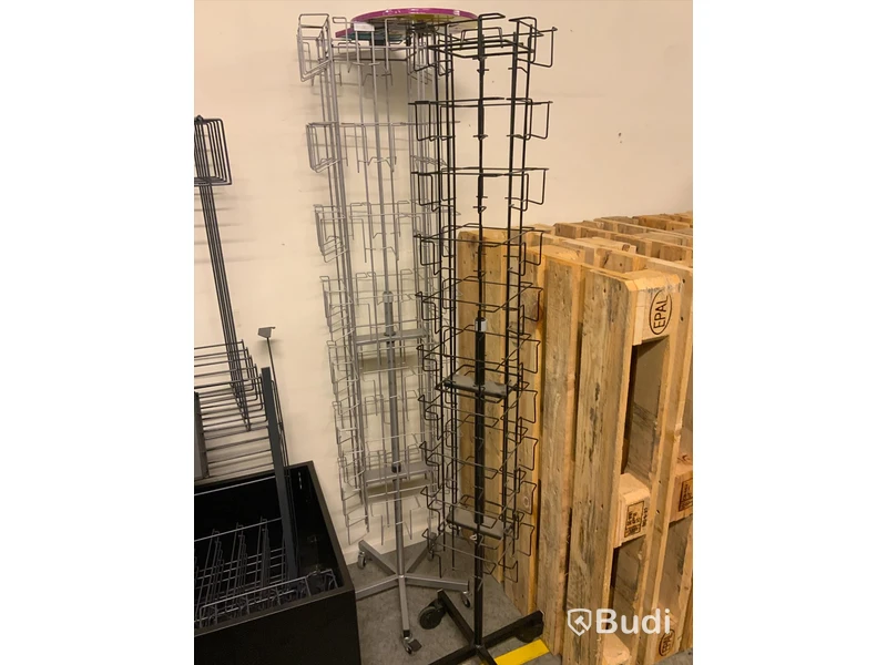 6st butiksställ på hjul olika modeller.