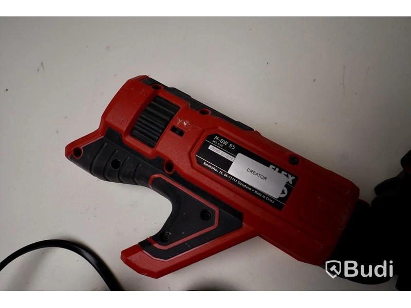 Gipsskruvdragare FLEX DW45 med skruvmagasin M-DW55, två batterier och laddare