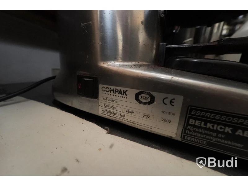 Kaffekvarn Compak K6 Chrome