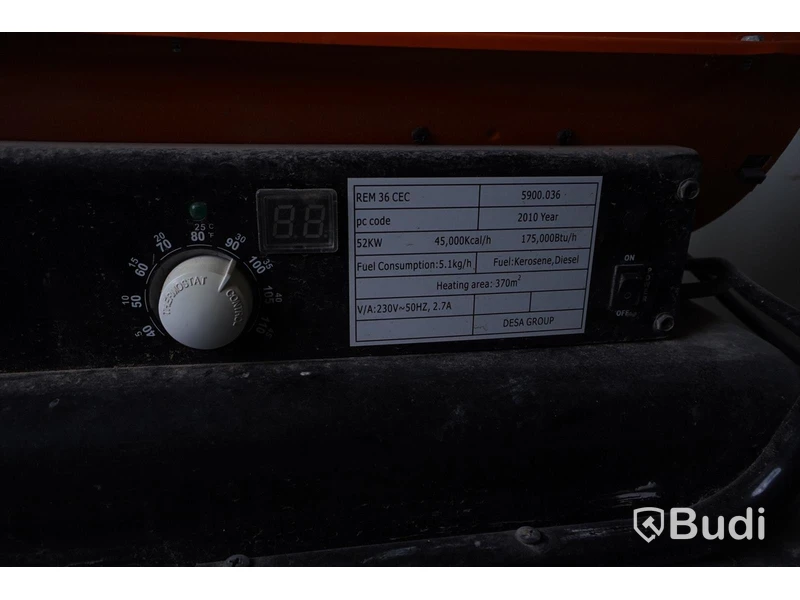 Dieselvärmare Remington REM 36 CEC - 52 KW -2010
