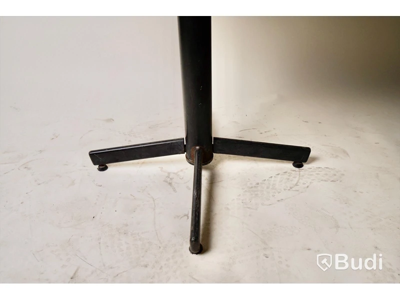 Cafébord marmorskiva med stålfot