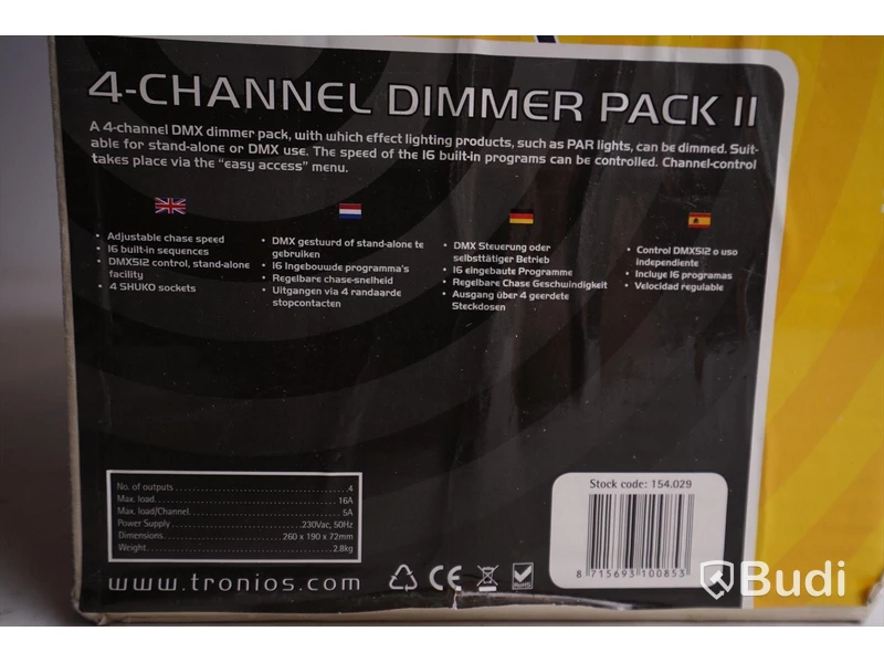 BeamZ 4 channel DMX dimmer pack II
