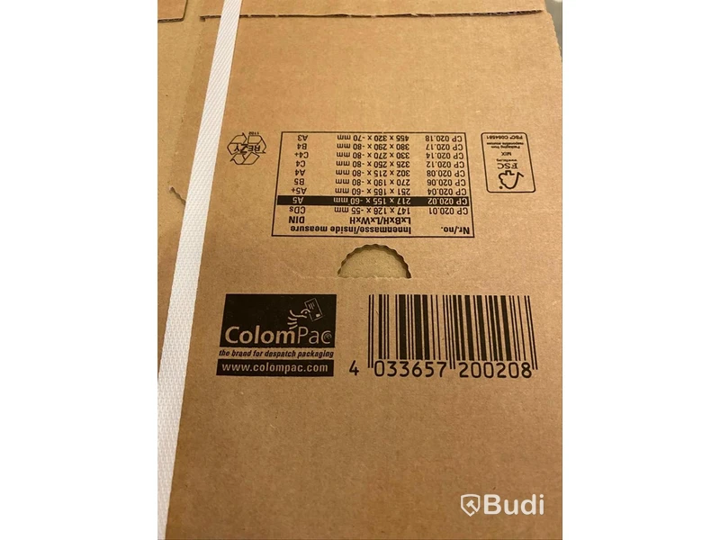 Låda, ColomPac 020, ca 29 x 20 st