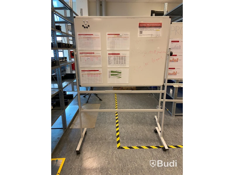 Whiteboard på hjul 90 x 120cm