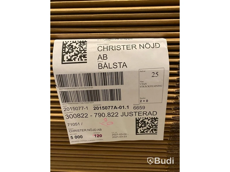 Ca 72 st Dubbelwellåda N-82,2