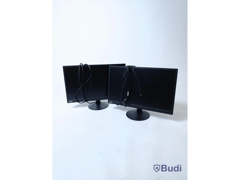2 st Lenovo ThinkVision E24-10, 24” datorskärmar