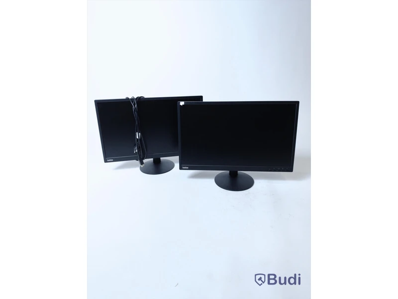 2 st Lenovo ThinkVision E24-10, 24” datorskärmar