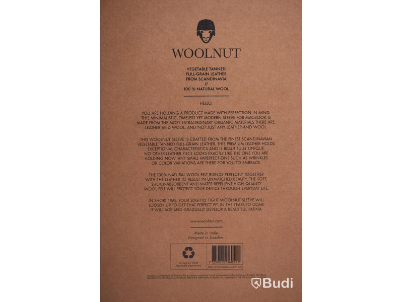 Läderfodral för MACBOOK PRO / WOOLNUT / 16-INCH