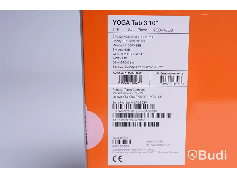 Surfplattan. YOGA tab3 / Lenova.