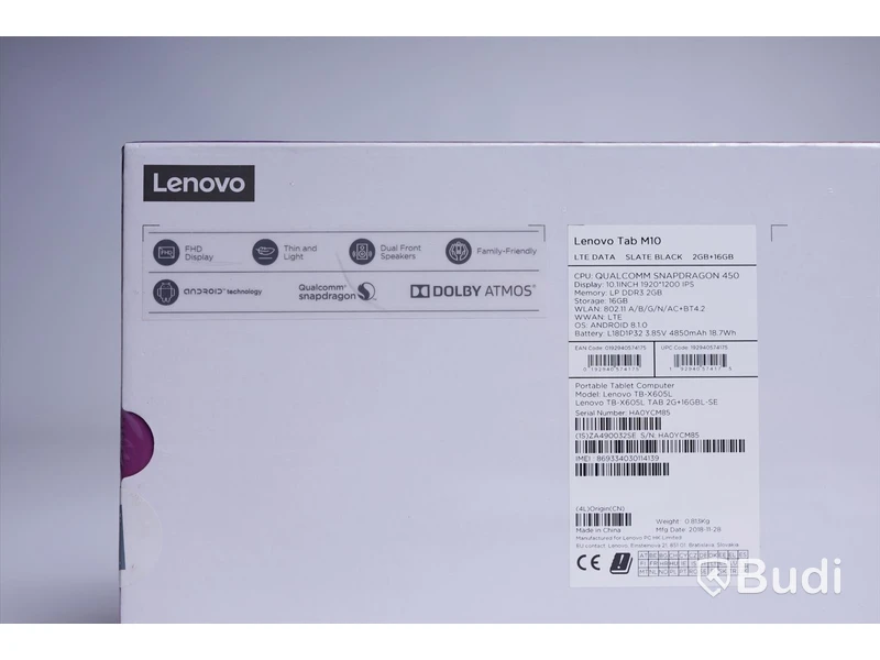 Lenova tab M10, FULL-HD, 2GB+16GB