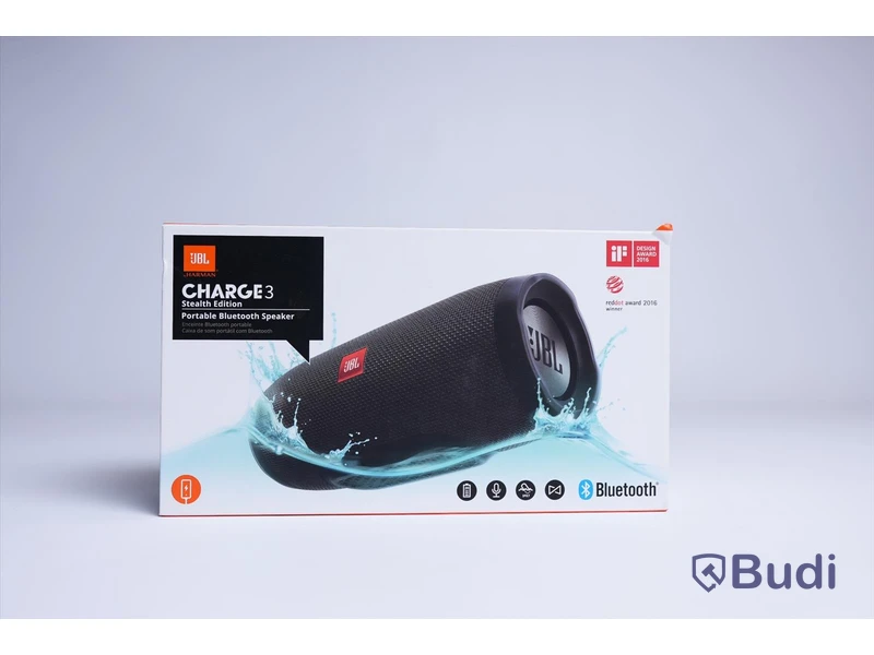 Vattentät bärbar Bluetooth-högtalare. JBL CHARGE 3