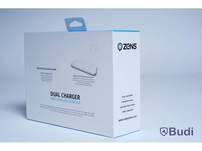 Zens Dual Charger, Fast Wireless Charger 20W