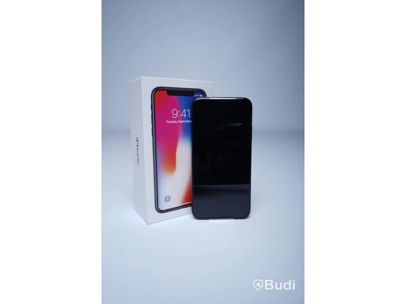 Iphone X 64 GB 100 procent batterihälsa i kartong inkl tillbehör