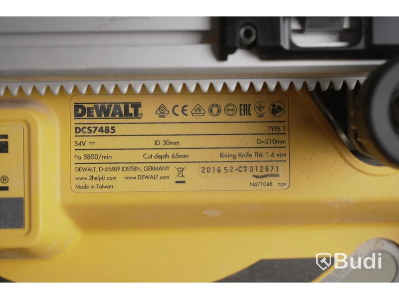 Bordscirkelsåg. Dewalt DCS7485