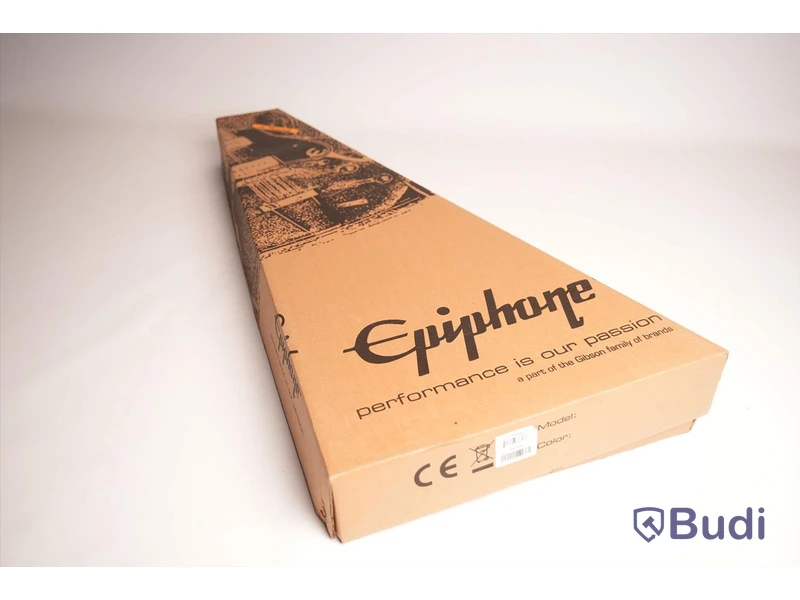 Epiphone Sheraton-II PRO Ebony, elgitarr oöppnad