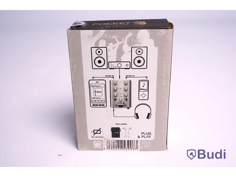 Mini-DJ-mixer - 3 st. Pokket mixer. Ny, Obruten förpackning.