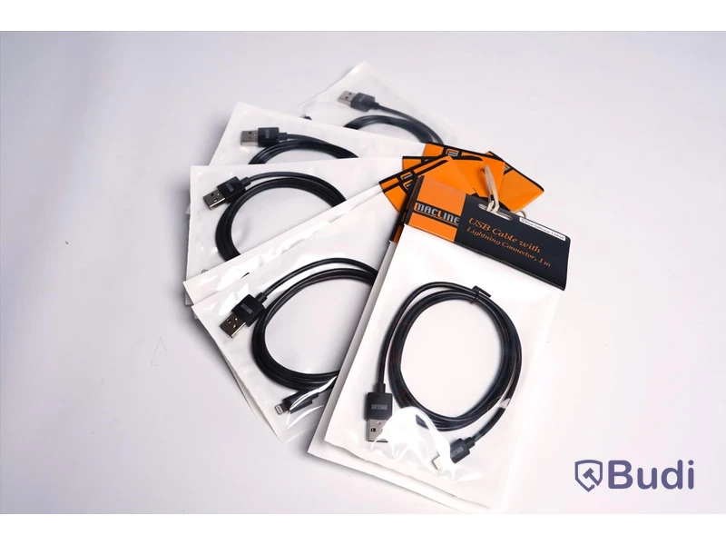 USB-kabel - 10 st. Macline, Lightning connector 1 m. Ny, Obruten förpackning.