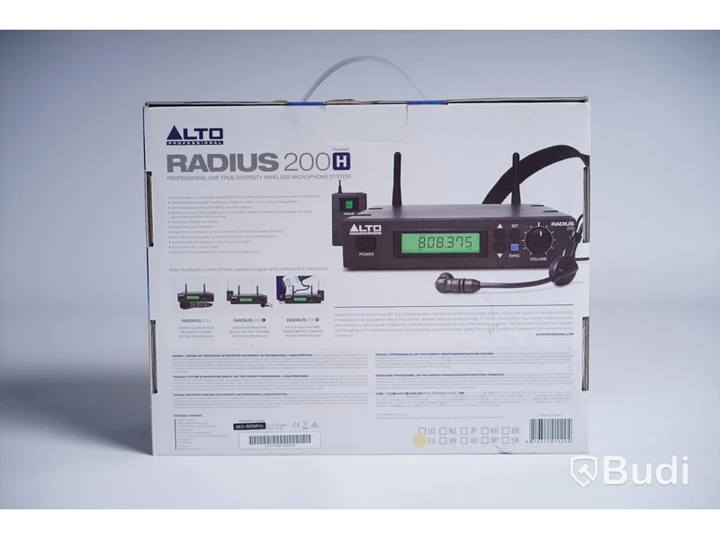 Trådlöst mikrofonsystem. Alto Radius 200H. Ny, Obruten förpackning.