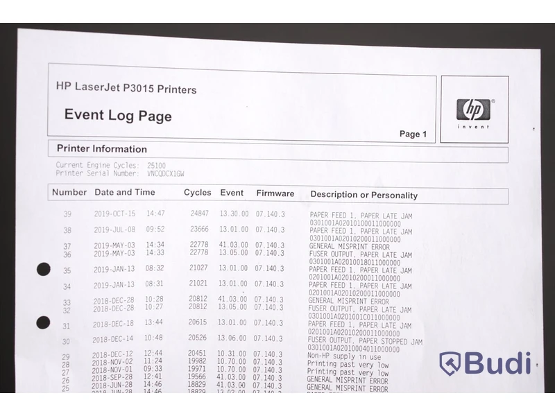 Skrivare - HP, LaserJet P3015. Begagnad. Funktionstestad.