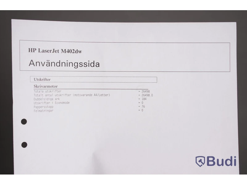 Skrivare - HP, LaserJet Pro M402 DW. Begagnad. Funktionstestad.