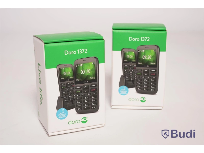 Mobiltelefon - 2 st. Doro 1372. Ny, Obruten förpackning.