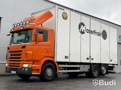 Lastbil Scania G440 6x2 Fjärrbil med öppningsbarsida