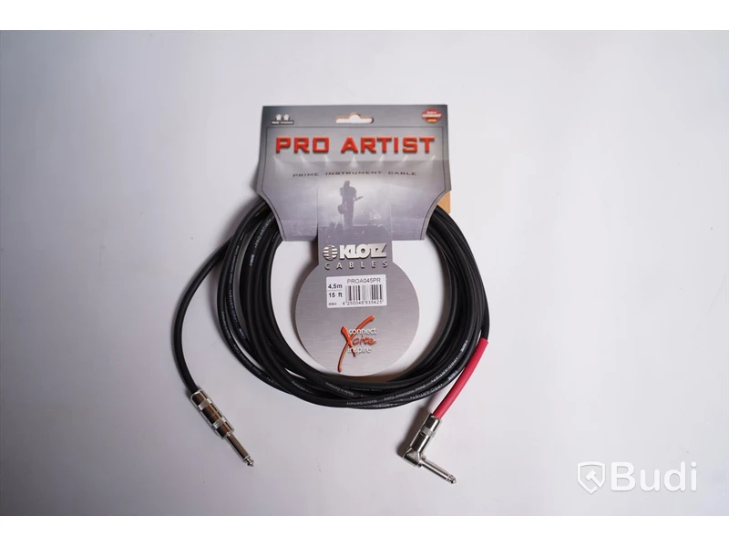 Instrumentkabel 4,5m 13st, Klotz PROA045PR. Ny, Obruten förpackning.