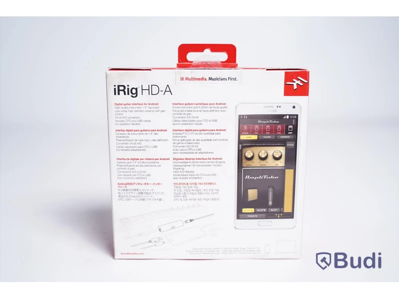 Gitarr Interface, iRig HD-A. Ny, Obruten förpackning.