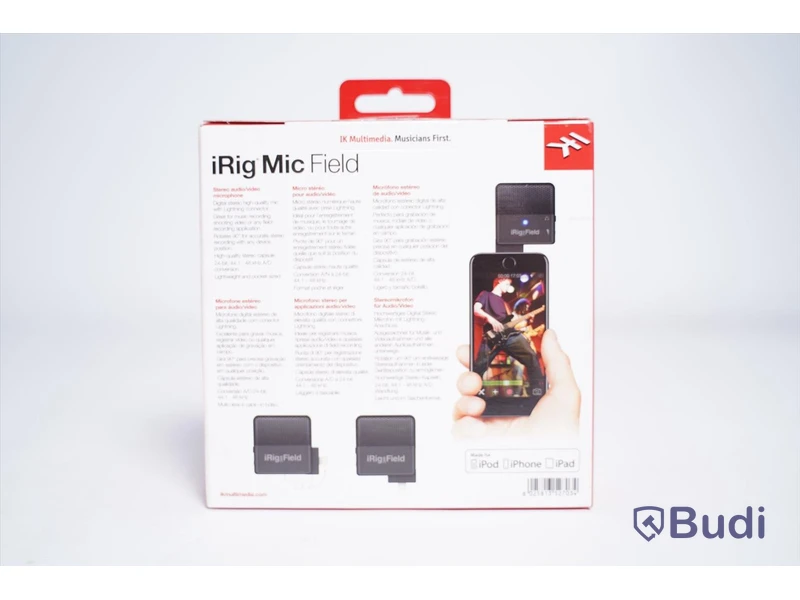Mikrofon, iRig Mic Field. Ny, Obruten förpackning.