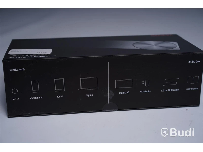 Geneva Tour/xS-portabel bluetooth högtalare - färg White