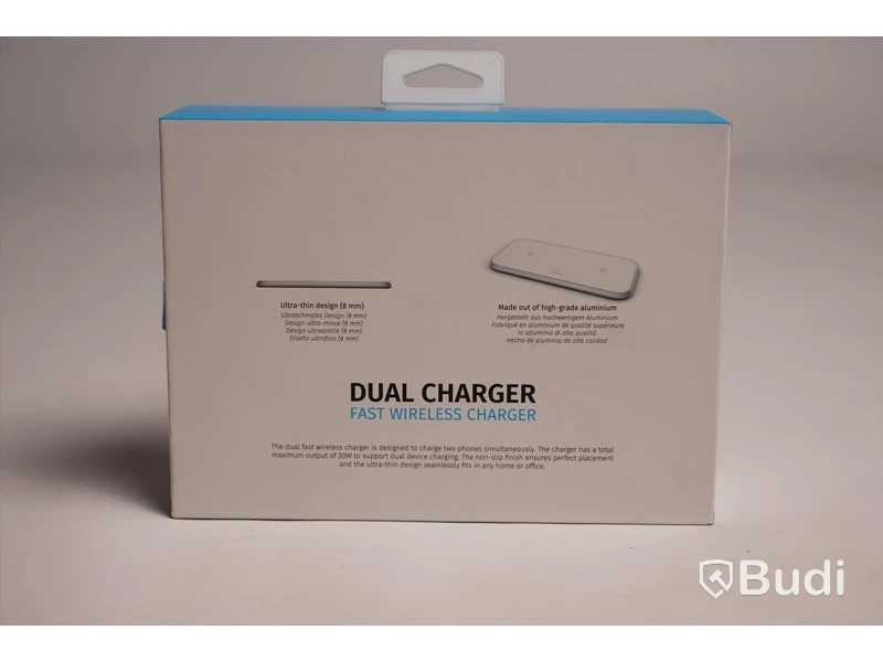 Trådlös laddare, Zens Dual Charger Aluminium Series. Begagnad.