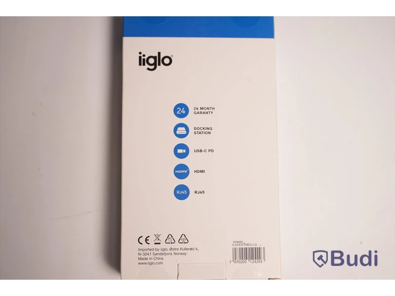 Multiadapter USB-C, iiglo USB-C Docking. Ny, Obruten förpackning.
