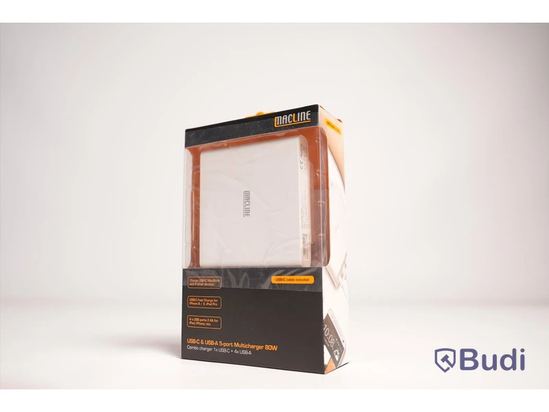 Multiadapter USB-C, Macline Multicharger. Ny, Obruten förpackning.