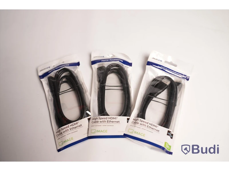 HDMI-kabel 3st, Sinox One High Speed HDMI Cable with Ethernet. Ny, Obruten förpackning.