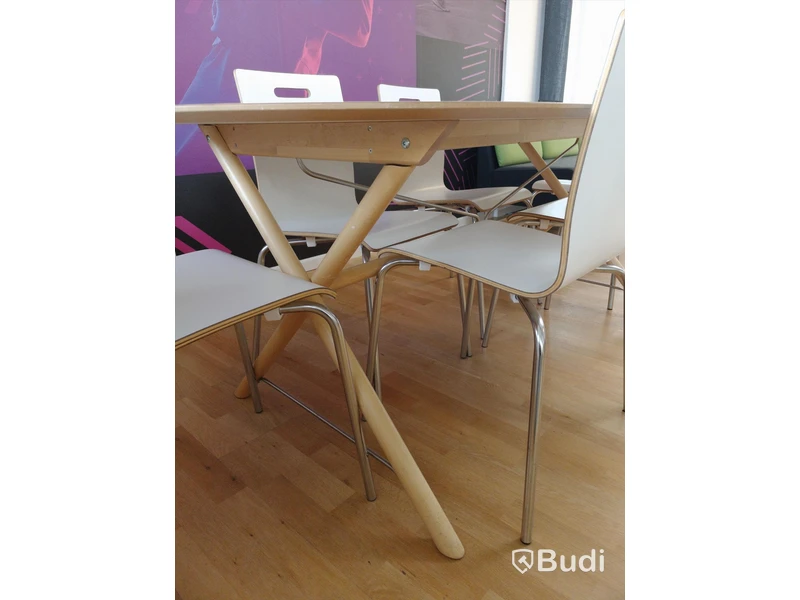 Matbord med 6st stolar L:185 cm B:90 cm H:72,5 cm