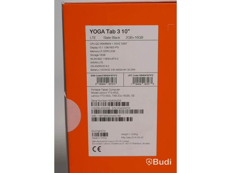 Surfplatta - Lenovo, Yoga tab3. Ny i förpackning.