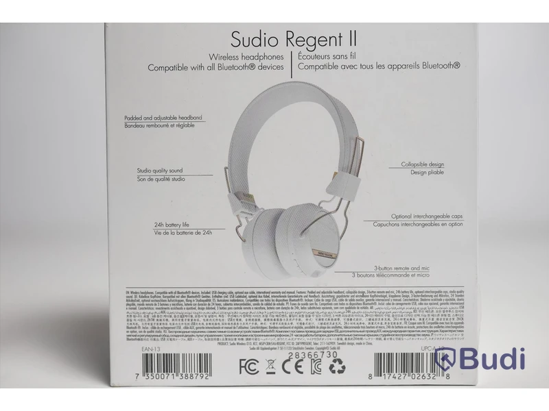 Trådlösa hörlurar - Sudio Regent II. Ny, Obruten förpackning.