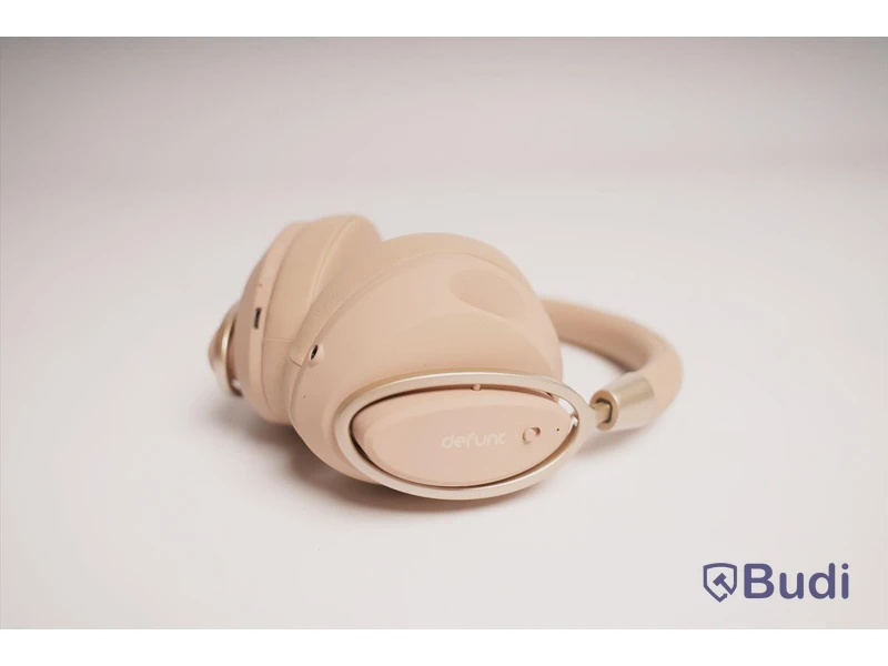 Hörlurar noise cancelling - Defunc Mute, beige. Ny, Obruten förpackning.