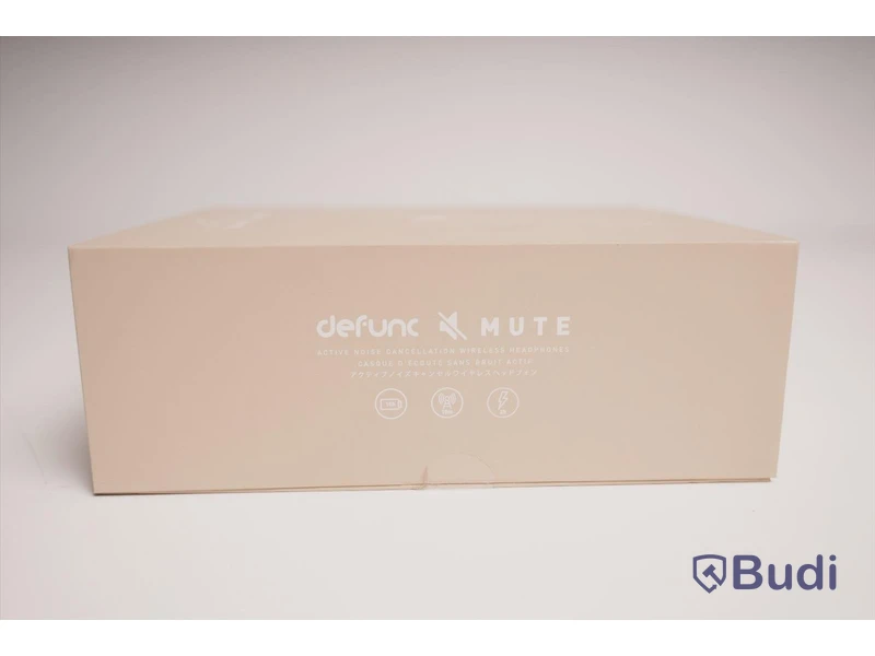 Hörlurar noise cancelling - Defunc Mute, beige. Ny, Obruten förpackning.