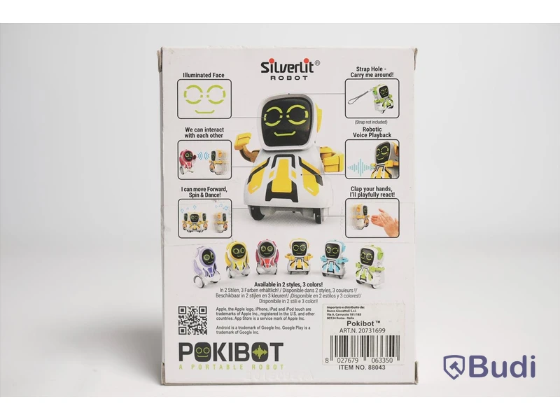 Robot - 3 st. Silverlit, Pokibot. Blandade färger. Ny, Obruten förpackning.