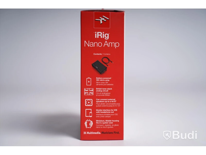 Miniförstärkare, iRig Nano Amp, Battery Powered Micro Amp. Ny, Obruten förpackning.