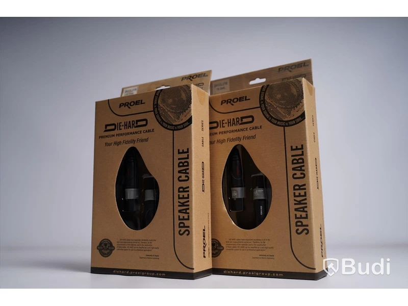 Speakonkabel 10m 2st, Proel Die Hard Speaker Cable. Ny, Obruten förpackning.