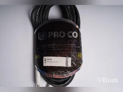 Footswitch och 2st telekabel 9m, Proel FCS-04 och Pro Co LC-30. Ny.