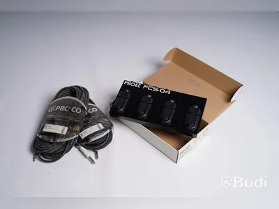 Footswitch och 2st telekabel 9m, Proel FCS-04 och Pro Co LC-30. Ny.