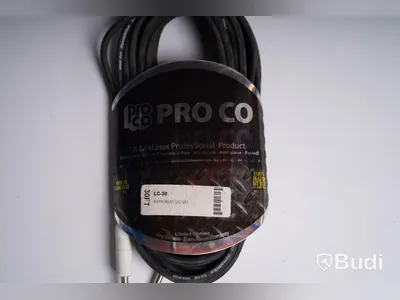 Footswitch och 2st telekabel 9m, Proel FCS-04 och Pro Co LC-30. Ny.