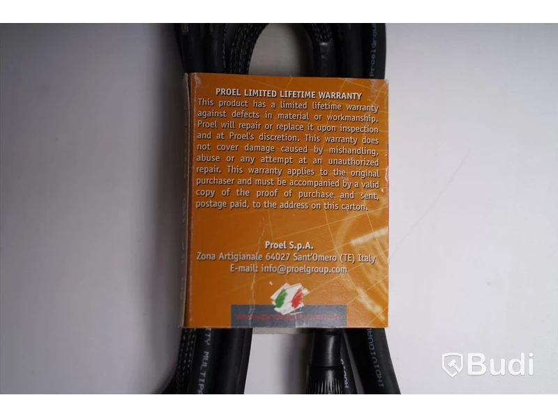 Telekabel till XLR hane och hona 3m 6st, Proel Audio Video Cable. Ny, Obruten förpackning.
