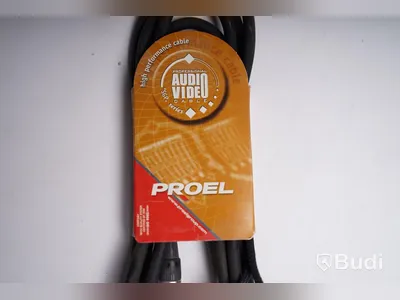 Telekabel till XLR hane och hona 5st, Proel Audio Video Cable. Ny, Obruten förpackning.