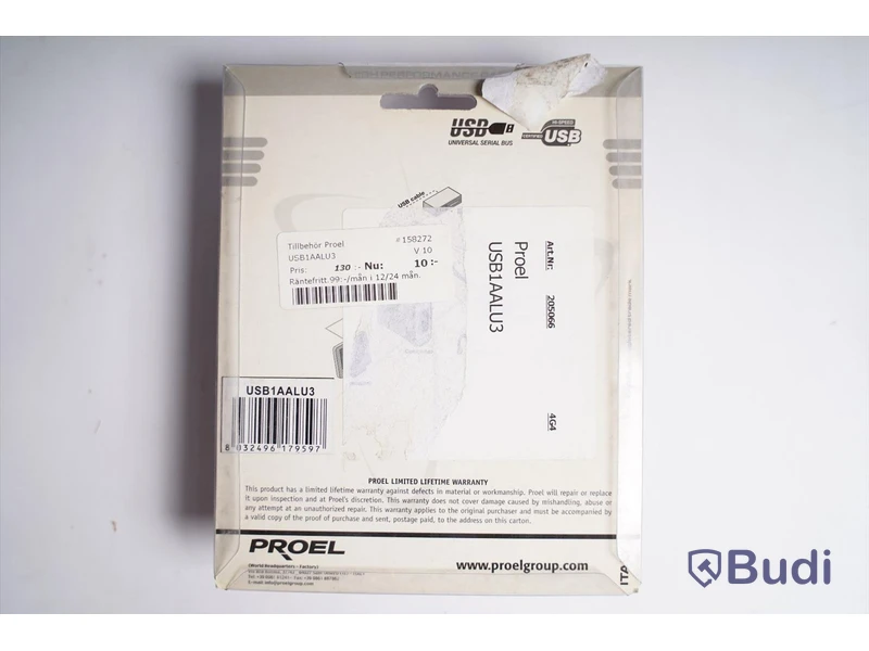Diverse kablar, Proel Optical Digital Cable 5st, Proel Firewire 2st, Proel USB Cable 3st. Ny, Obruten förpackning.
