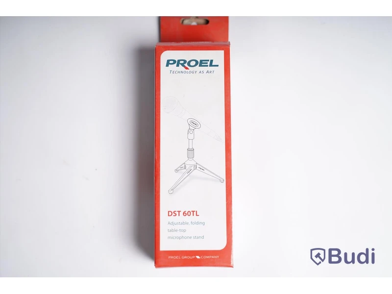 Mikrofonstativ och mikrofonkabel, Proel DST 60TL Microphone Stand, Proel Audio Video Cable. Ny, Obruten förpackning.